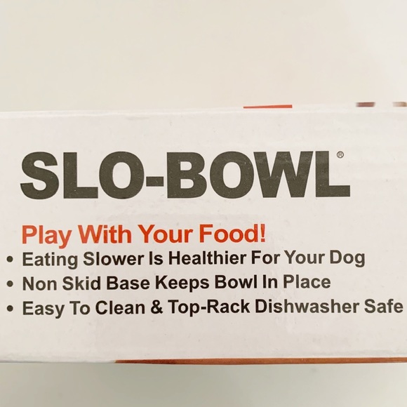 SLO BOWL Play With Your Food Orange Bowl Holds 2 Cups - Picture 2 of 3